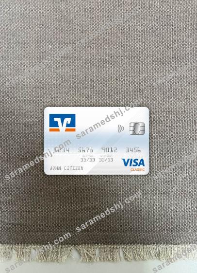 Germany Volksbank visa classic card photolook front